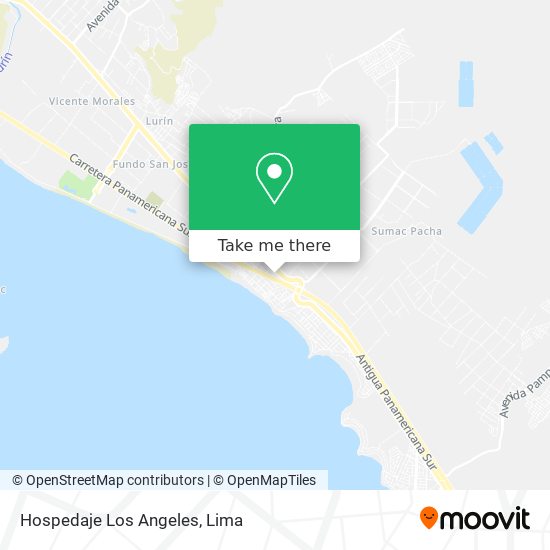 Mapa de Hospedaje Los Angeles