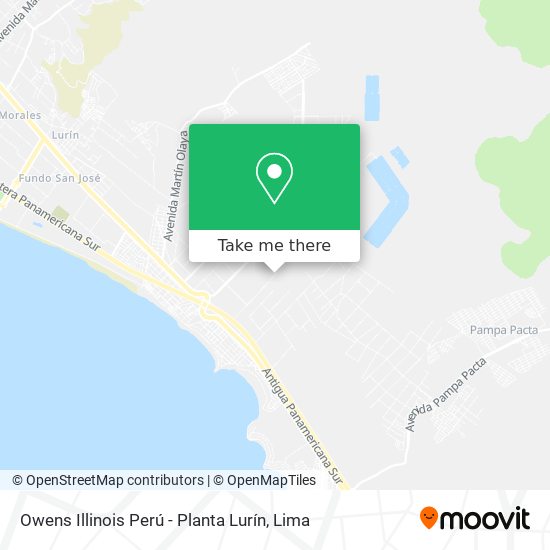 Mapa de Owens Illinois Perú - Planta Lurín
