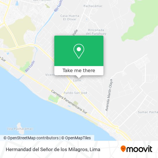 Hermandad del Señor de los Milagros map