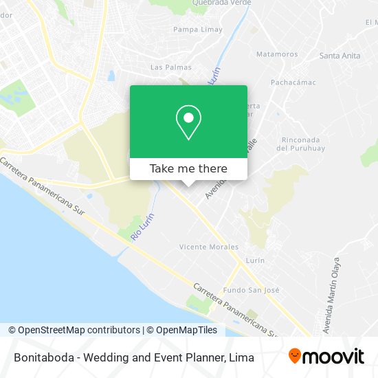 Bonitaboda - Wedding and Event Planner map