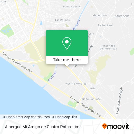 Mapa de Albergue Mi Amigo de Cuatro Patas