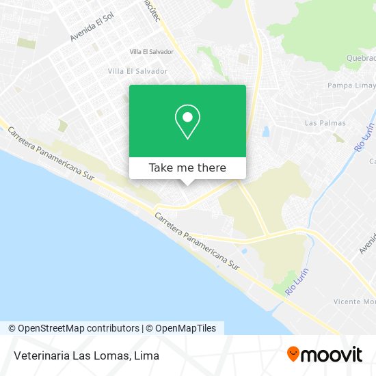 Mapa de Veterinaria Las Lomas