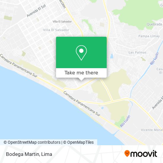 Bodega Martin map