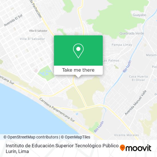 Instituto de Educación Superior Tecnológico Público Lurín map