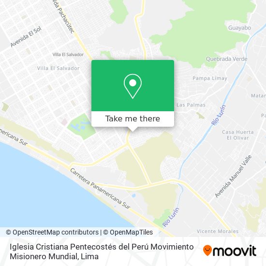 Iglesia Cristiana Pentecostés del Perú Movimiento Misionero Mundial map