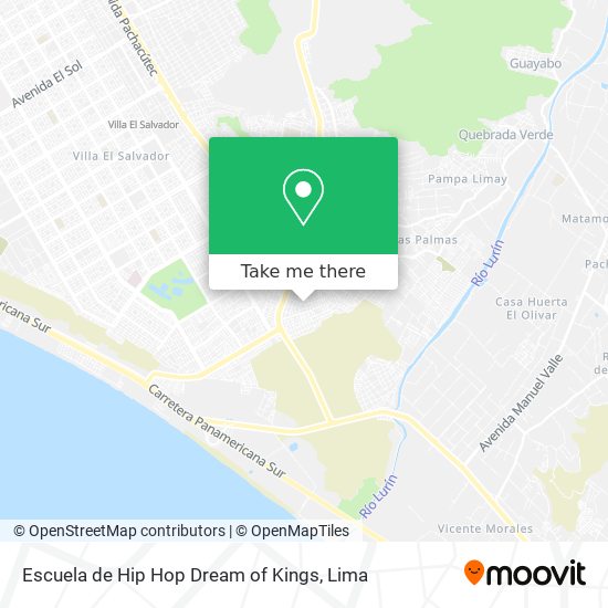 Escuela de Hip Hop Dream of Kings map