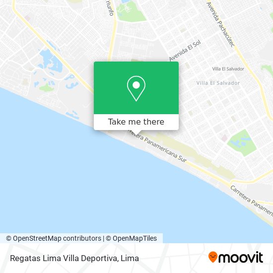 Regatas Lima Villa Deportiva map