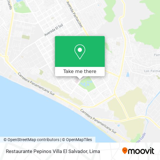 Mapa de Restaurante Pepinos Villa El Salvador