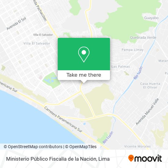 Mapa de Ministerio Público Fiscalía de la Nación