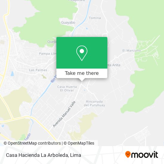 Casa Hacienda La Arboleda map