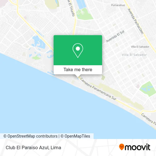 Club El Paraiso Azul map
