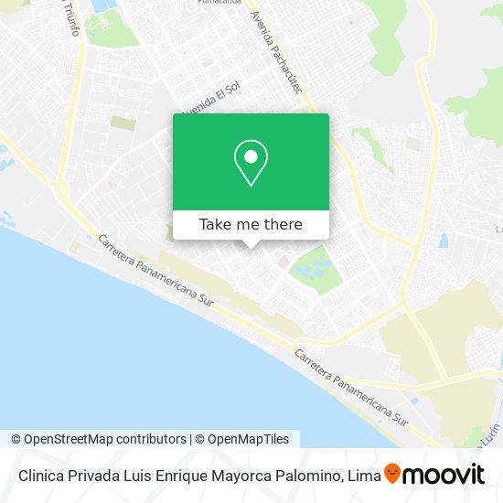 Mapa de Clinica Privada Luis Enrique Mayorca Palomino