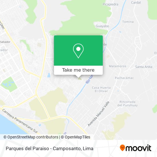 Mapa de Parques del Paraiso - Camposanto