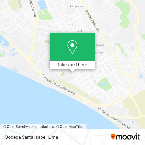 Bodega Santa Isabel map