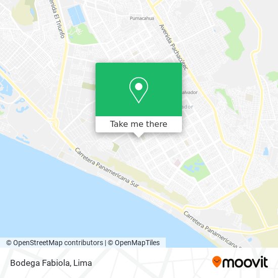 Bodega Fabiola map