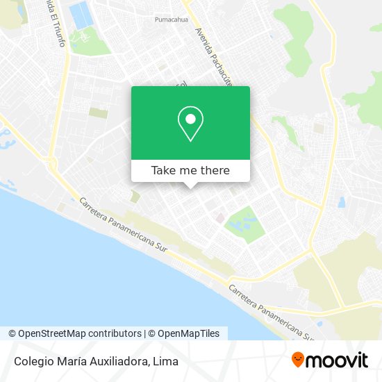 Mapa de Colegio María Auxiliadora