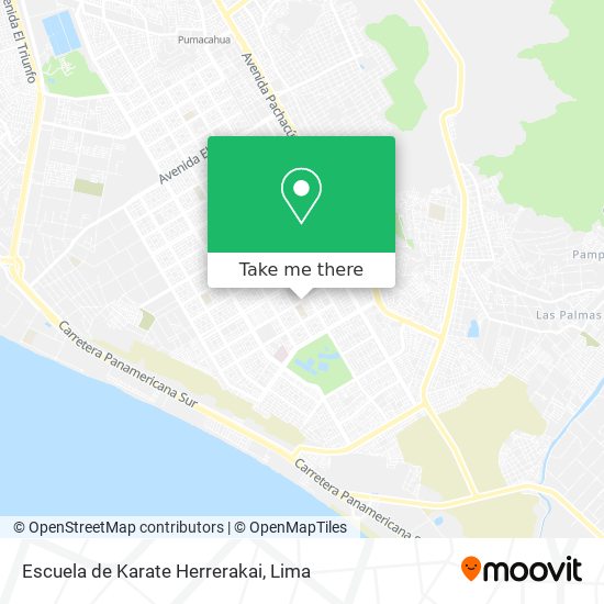 Mapa de Escuela de Karate Herrerakai