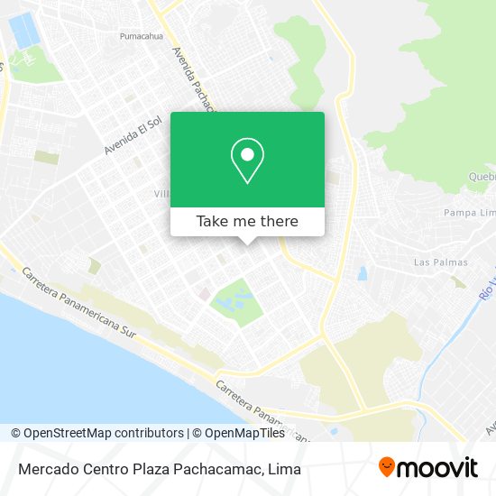 Mercado Centro Plaza Pachacamac map