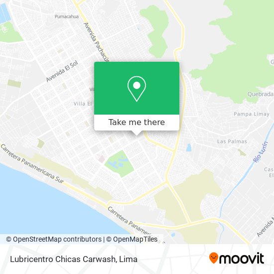 Lubricentro Chicas Carwash map