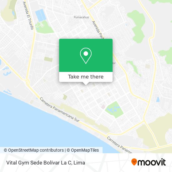 Vital Gym Sede Bolívar La C map