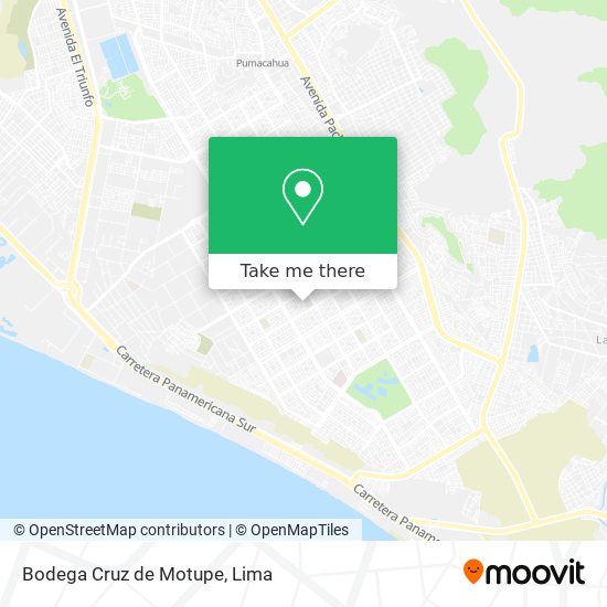 Bodega Cruz de Motupe map