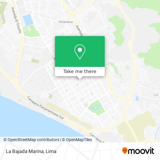 La Bajada Marina map