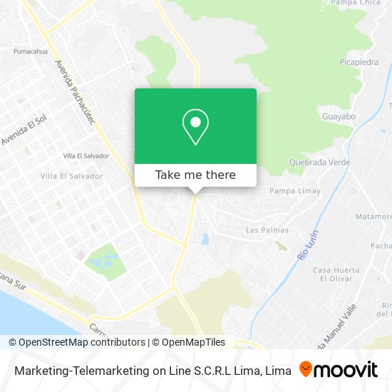 Marketing-Telemarketing on Line S.C.R.L Lima map