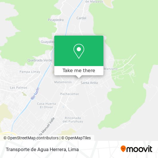 Transporte de Agua Herrera map