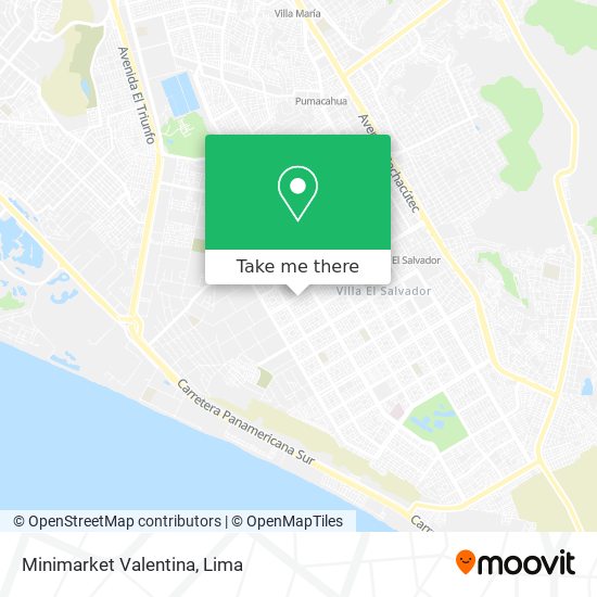 Mapa de Minimarket Valentina