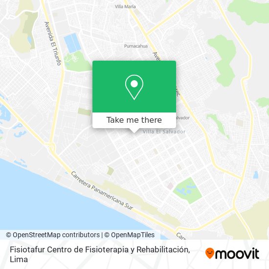 Mapa de Fisiotafur Centro de Fisioterapia y Rehabilitación