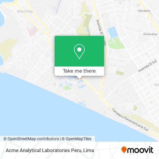 Acme Analytical Laboratories Peru map