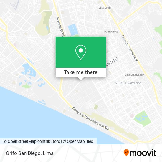 Grifo San Diego map