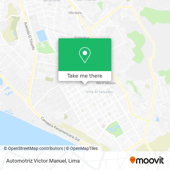 Mapa de Automotriz Victor Manuel