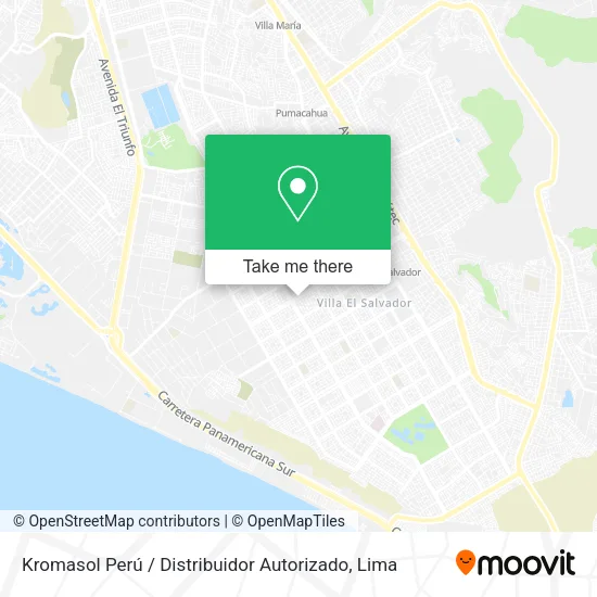 Mapa de Kromasol Perú / Distribuidor Autorizado