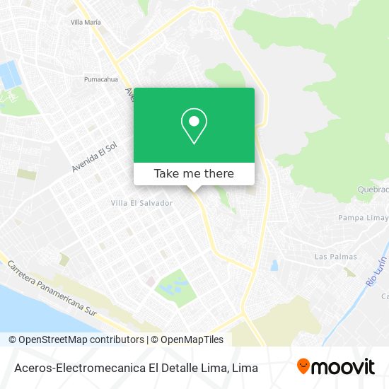 Mapa de Aceros-Electromecanica El Detalle Lima