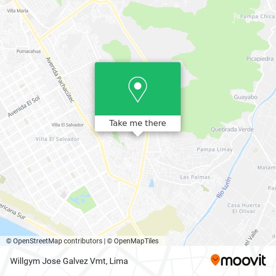 Mapa de Willgym Jose Galvez Vmt
