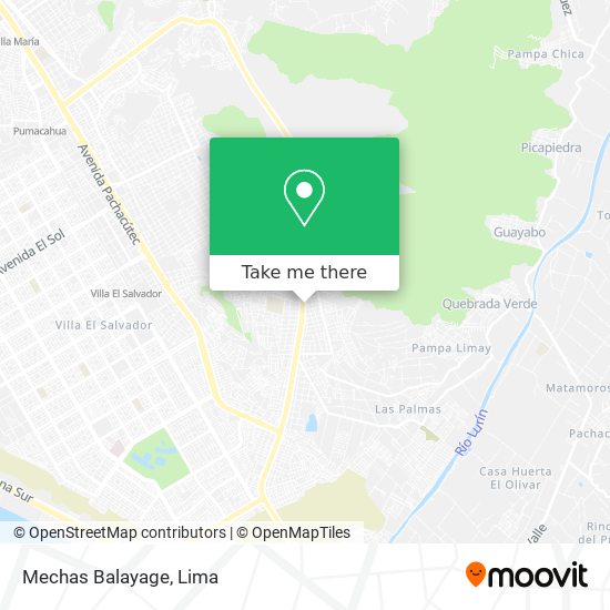 Mechas Balayage map