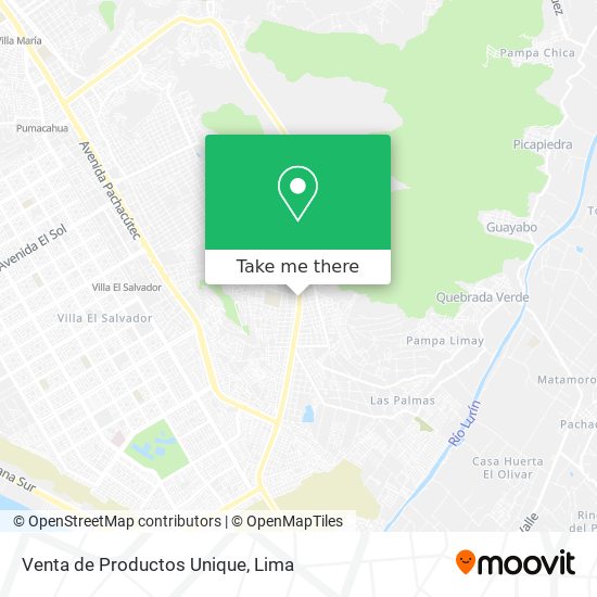 Venta de Productos Unique map