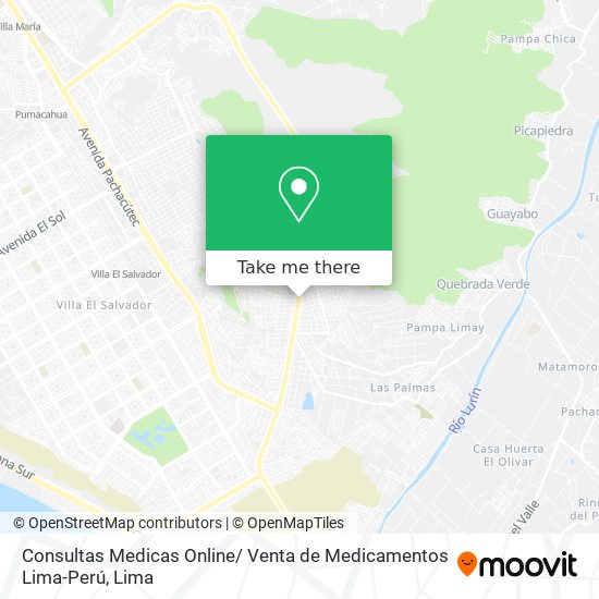 Mapa de Consultas Medicas Online/ Venta de Medicamentos Lima-Perú