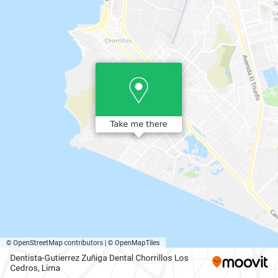 Dentista-Gutierrez Zuñiga Dental Chorrillos Los Cedros map