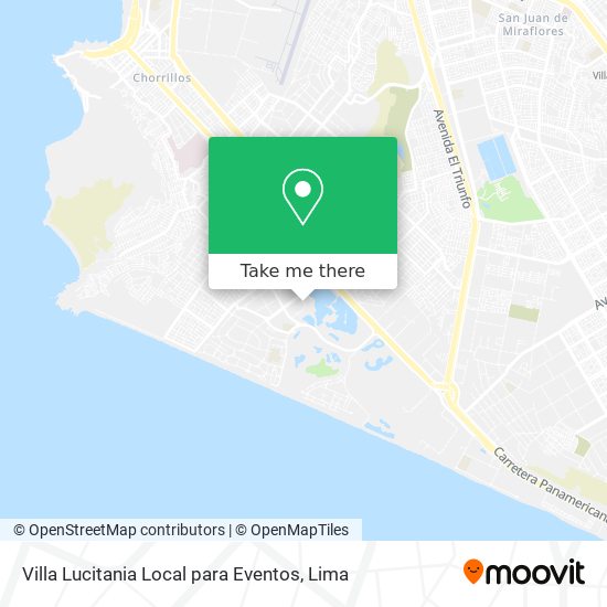 Villa Lucitania Local para Eventos map