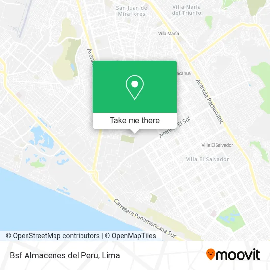 Bsf Almacenes del Peru map