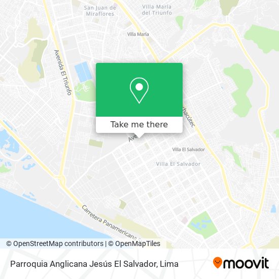 Mapa de Parroquia Anglicana Jesús El Salvador