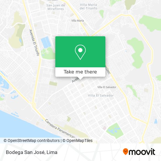 Bodega San José map