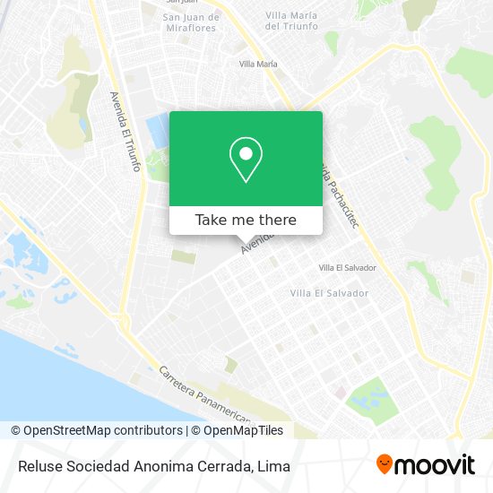 Mapa de Reluse Sociedad Anonima Cerrada