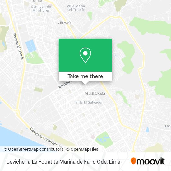 Cevicheria La Fogatita Marina de Farid Ode map