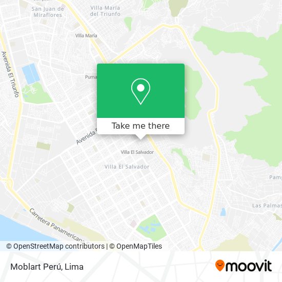 Moblart Perú map