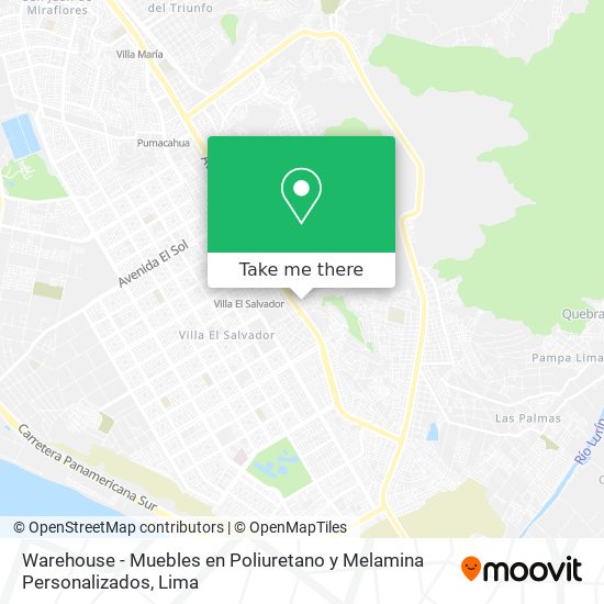 Warehouse - Muebles en Poliuretano y Melamina Personalizados map