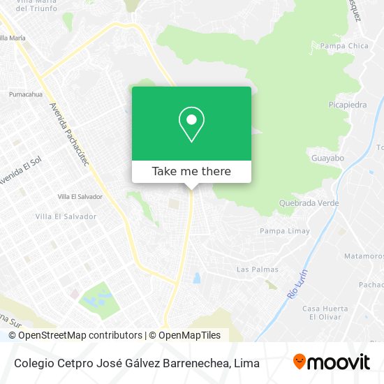 Colegio Cetpro José Gálvez Barrenechea map