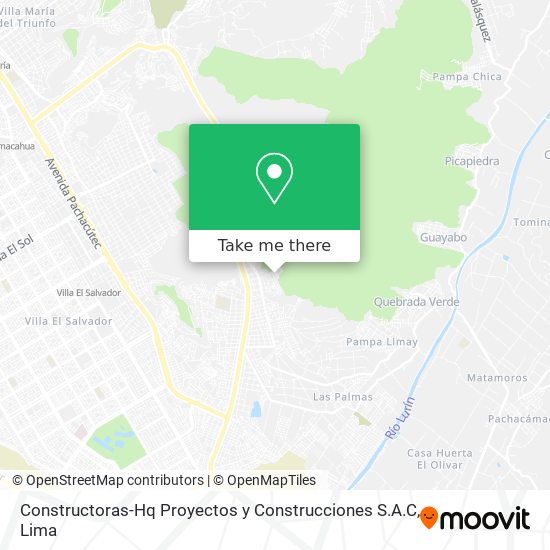 Mapa de Constructoras-Hq Proyectos y Construcciones S.A.C